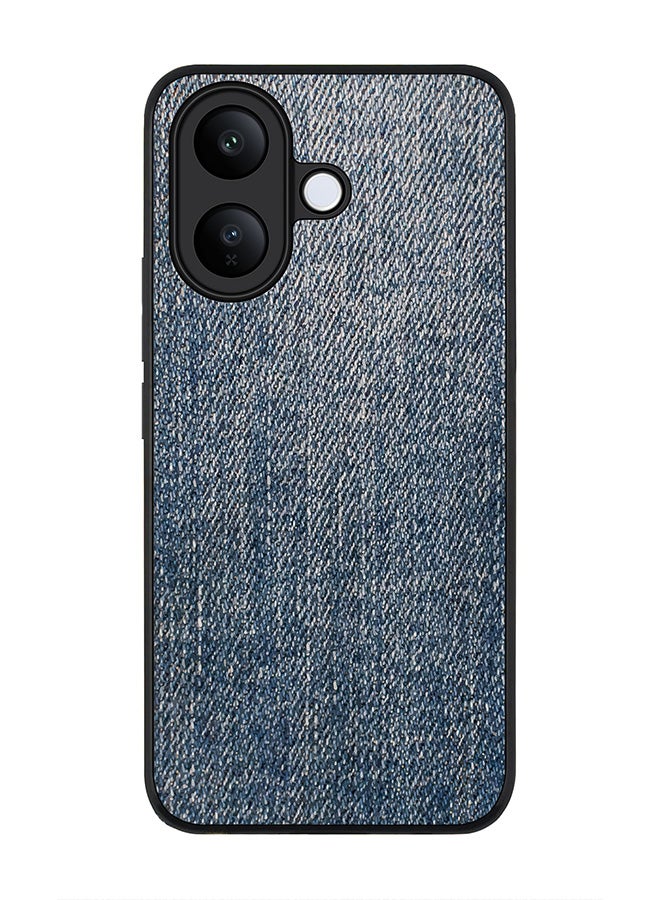 For vivo V60 Lite 5G / V60 Lite 4G Case,Slim fit Camera Protection, Shockproof Thin Phone cover  - Dark Denim Print