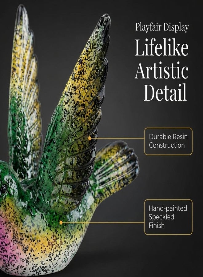 The Bridge Collection Speckled Resin Hummingbird Figurines, Set of 2 - Image 4