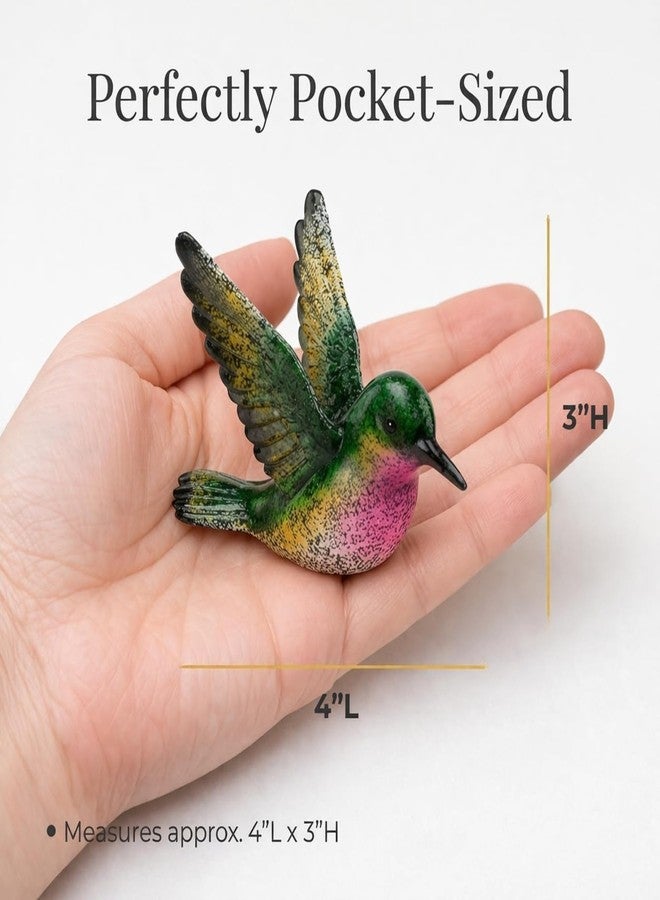 The Bridge Collection Speckled Resin Hummingbird Figurines, Set of 2 - Image 3