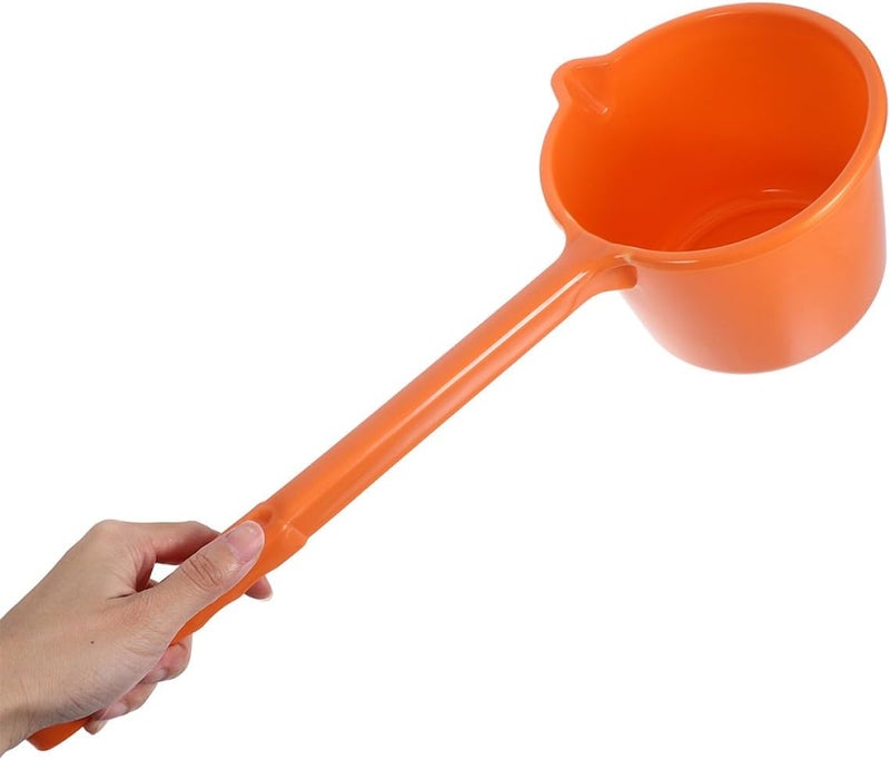 2pcs Long Handle Water Ladle Plastic Bath Shower Rinse Scoop Hair Washing Water Cup Household Bathroom Bathing Accessories - Image 3
