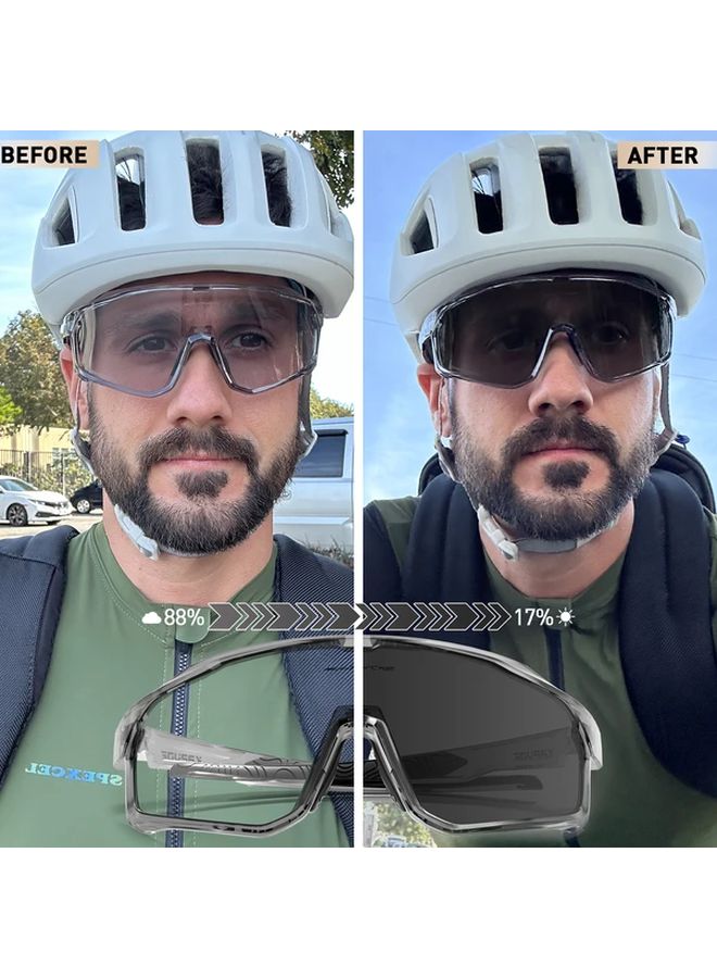 Photochromic Cycling Glasses For Men Women Outdoor Sports Bicycle Riding Eyewear Color 13 - Image 3
