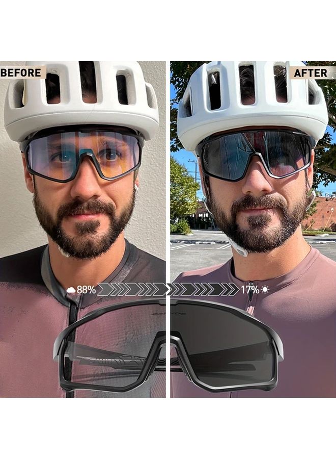 Photochromic Cycling Glasses For Men Women Outdoor Sports Bicycle Riding Eyewear Color 13 - Image 4