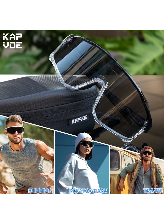 Photochromic Cycling Glasses For Men Women Outdoor Sports Bicycle Riding Eyewear Color 13 - Image 2