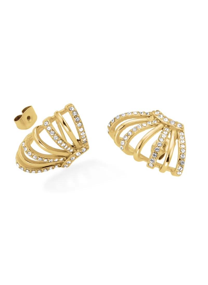 روزفيلد Rosefield Caged Crystal Earrings - JECCG-J1029