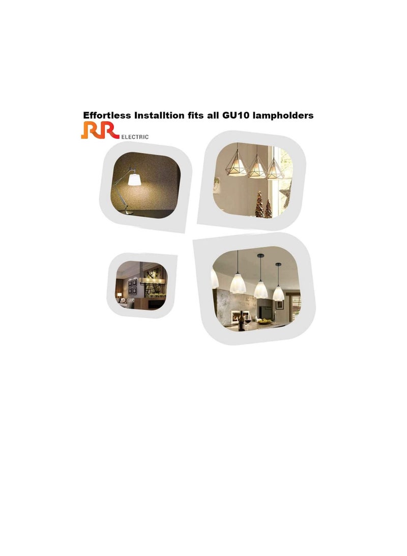 RR Lighting LED Ceiling Spot Light, Energy Saver Zero UV Spot Lamp with High Lumen, GU10 5W 230VAC I For Indoor Home Office (Day Light 6500K - 5W, Pack of 10) - Image 3