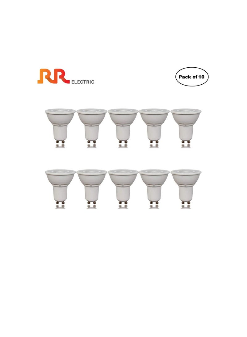 RR Lighting LED Ceiling Spot Light, Energy Saver Zero UV Spot Lamp with High Lumen, GU10 5W 230VAC I For Indoor Home Office (Day Light 6500K - 5W, Pack of 10) - Image 1