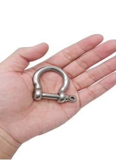 واي آند دي 5/16" 304 Stainless Steel D-Ring Shackle, 8mm Screw Pin Anchor Horseshoe Lifting Ring Tool Shackle (4 Pieces)  - Image 3