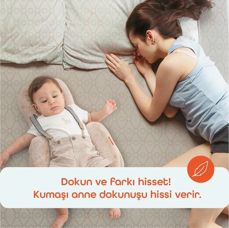 جينزبيبي سرير أطفال محمول هومي فحم