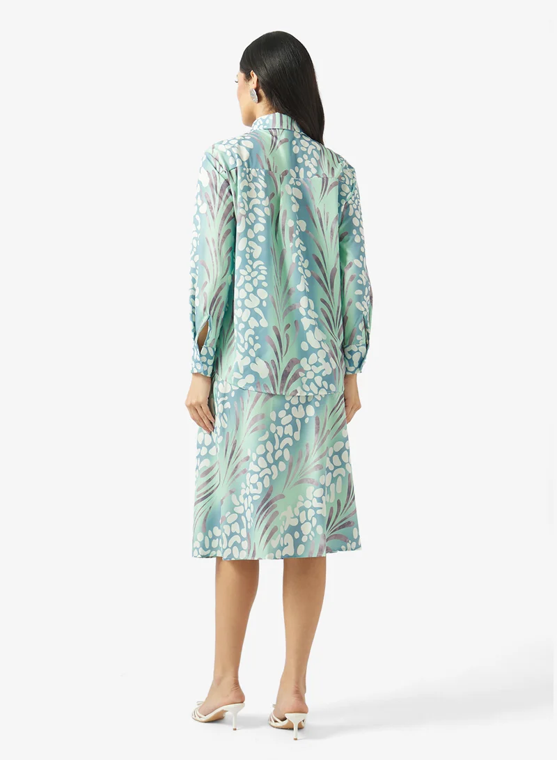 ELLA Printed A-line Dress