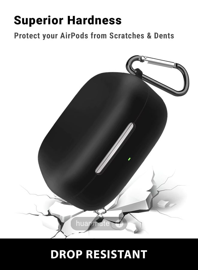 huanmate Huawei FreeArc Silicone Case Cover - Black - Made with Soft Silicone, Lightweight & Durable - Stylish Design, Accurate Cut-outs, Easy Installation & Removal  - Image 4