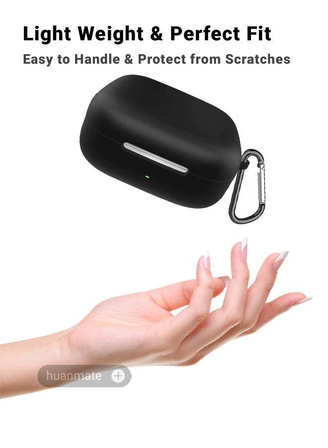 huanmate Huawei FreeArc Silicone Case Cover - Black - Made with Soft Silicone, Lightweight & Durable - Stylish Design, Accurate Cut-outs, Easy Installation & Removal  - Image 3