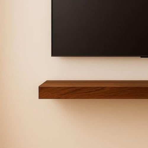 Craftsline 120Cm Long Tv Wall Shelf for Living Room, Bedroom, or Office | Decorative Items, Photo Frames, Plants, and Small Accessories | Space-Saving Modern Home Furniture - Image 3