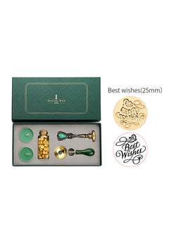 Arabest Scrapbook Kit 1 Sets Seal Seal Set Sealing Wax kit Stamp with Handle Sealing fire Lacquer Stamp Copper Stamp Sealing Wax Stamp Letter Zinc Alloy Gift Box  - Image 1