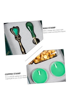 Arabest Scrapbook Kit 1 Sets Seal Seal Set Sealing Wax kit Stamp with Handle Sealing fire Lacquer Stamp Copper Stamp Sealing Wax Stamp Letter Zinc Alloy Gift Box  - Image 2