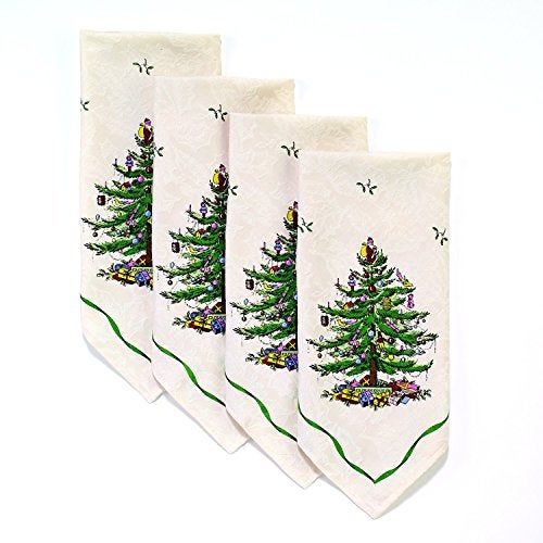 Spode - Napkin Set, Holiday Inspired Home Decor, Set of 4 (Spode Christmas Tree Collection) - Image 5