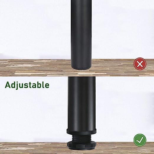 Ventuos New Town Adjustable Metal Bench Legs Coffee Table Leg End Table Leg Furniture Leg Set Set of 4 Black 14 - Image 4