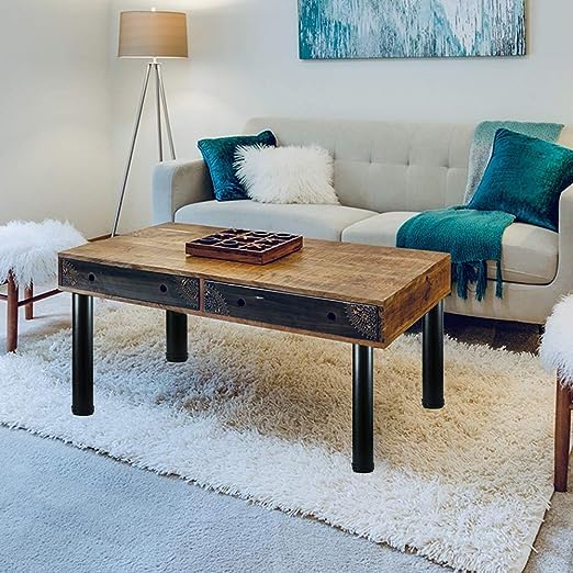 Ventuos New Town Adjustable Metal Bench Legs Coffee Table Leg End Table Leg Furniture Leg Set Set of 4 Black 14 - Image 5