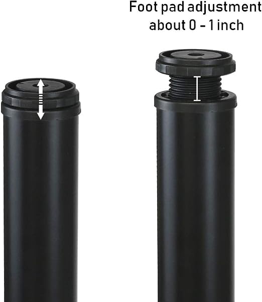 Ventuos New Town Adjustable Metal Bench Legs Coffee Table Leg End Table Leg Furniture Leg Set Set of 4 Black 14 - Image 2