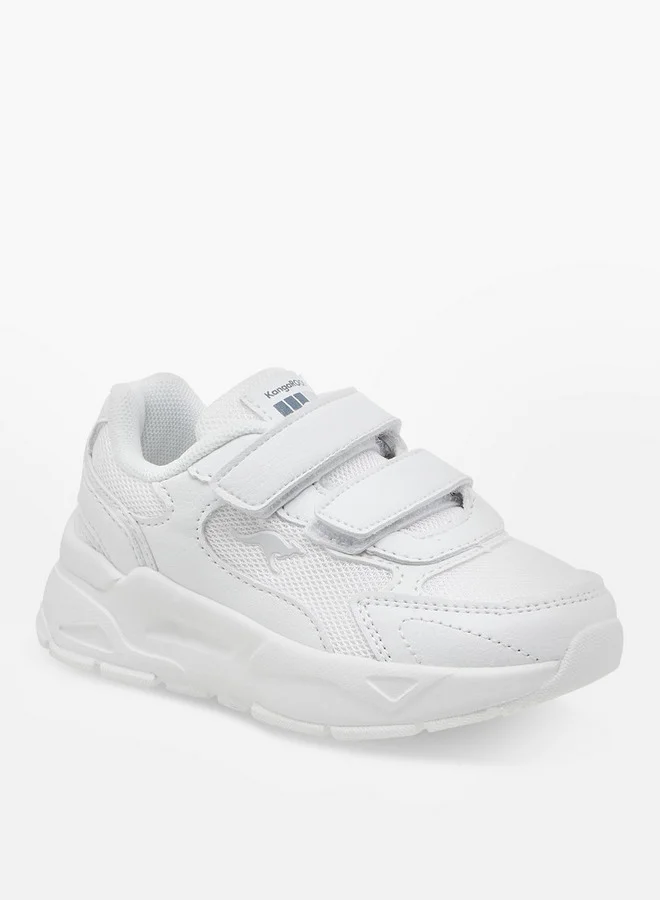 كانغاروس Kids' Logo Detail School Shoes with Hook and Loop Closure