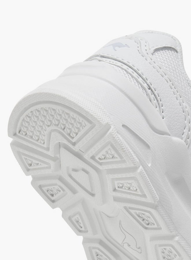 kangaROOS Kids' Logo Detail School Shoes with Hook and Loop Closure - Image 4