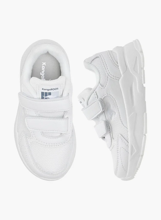 كانغاروس Kids' Logo Detail School Shoes with Hook and Loop Closure
