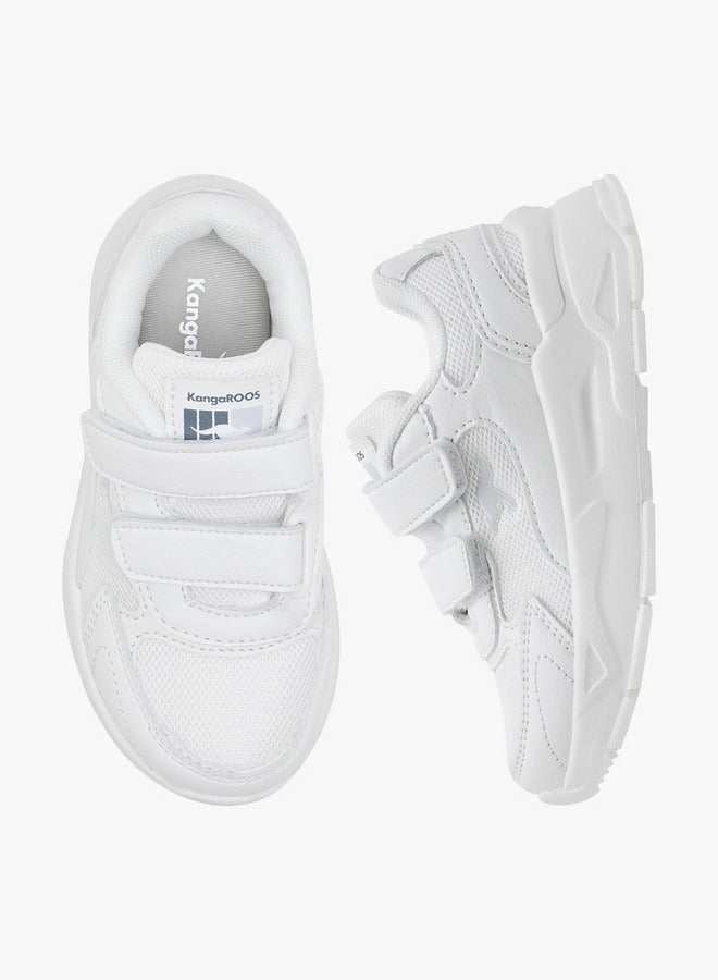kangaROOS Kids' Logo Detail School Shoes with Hook and Loop Closure - Image 1