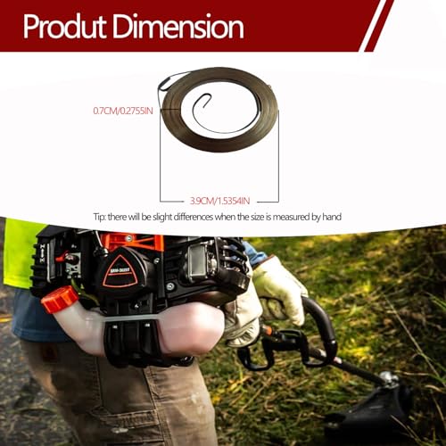 deawater 2PCS Starter Spring 155-244 for Echo Most Trimmers, Hedge Trimmers and blowers 17722042030, 17722044330, GB34025, Black - Image 3
