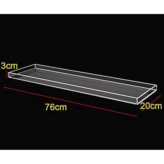 ONELUX Durable Clear Acrylic Towel Traylucite Bathtub Caddy - Image 2
