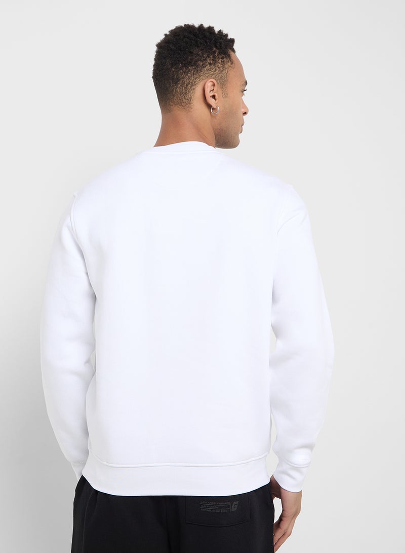 GUESS Crew Neck Logo Detailed Sweatshirt  - Image 2