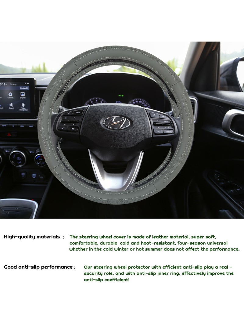 3XR Car Steering Cover Good Grip Steering Wheel Cover Decoration For Universal Cars 3XR-J2146 - Image 5