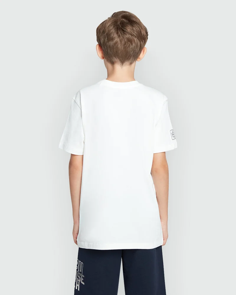 Ovs Boys’ White Mod Tee – Daily Essential