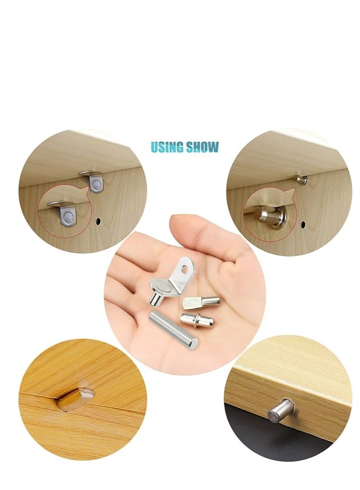 Shelf Pins Kit, Cabinet Shelf Bracket Pegs Shelf Pins Holders for Kitchen Furniture  Closet (104PCS) - Image 5