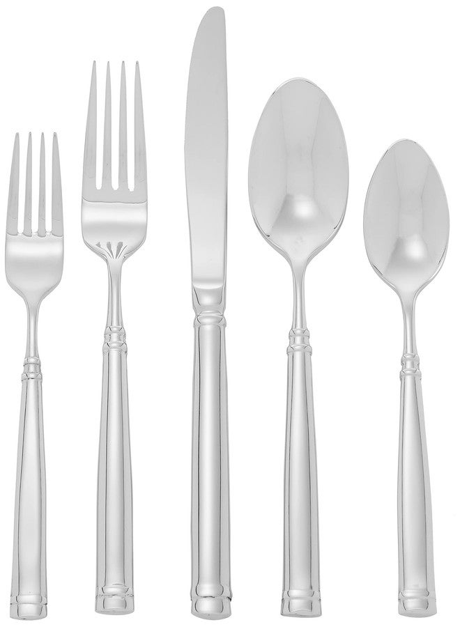 Ginkgo International Naples 20-piece Stainless Steel Flatware Place Setting, Service for 4 - Image 1