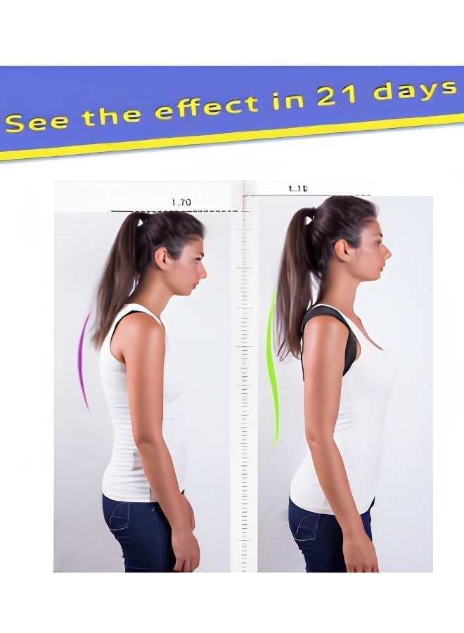 REALDOCTORS Real Doctors Magnetic Posture Support Brace for Back and Shoulders, Spine Corrector for Pain Relief and Posture Improvement, Breathable and Adjustable Support Belt . - Image 2