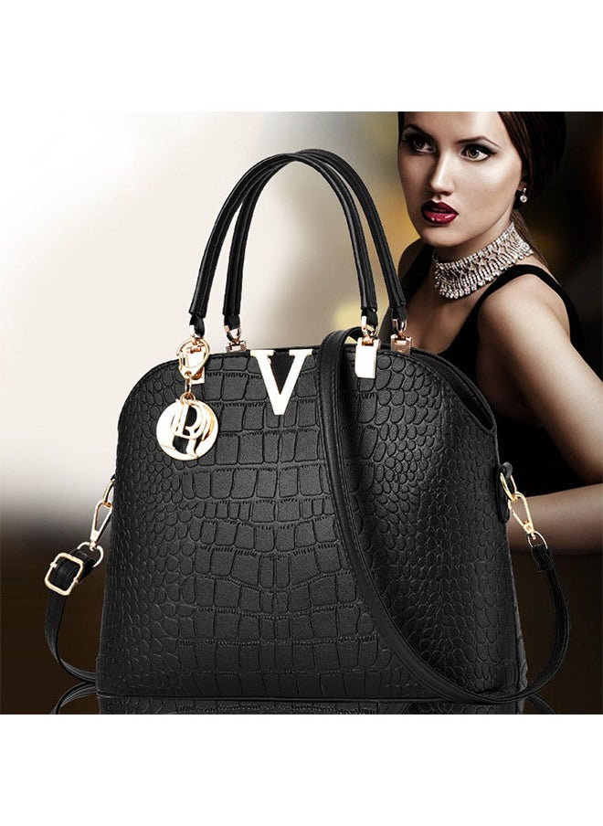 DUNISO Fashionable and unique pattern shell, large capacity waterproof women's PU leather bag, single shoulder handbag  - Image 5