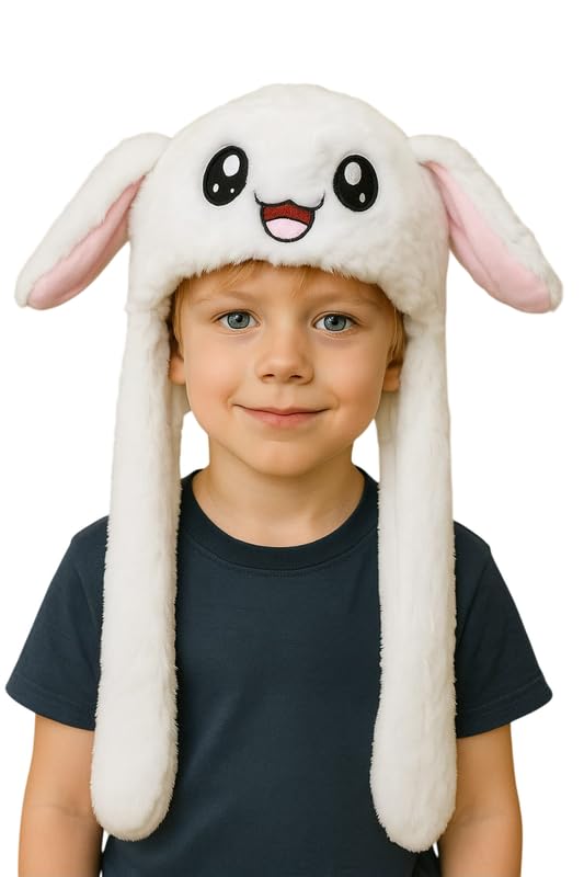 Krystle Playful Bunny Hat for Kids – Soft, Plush, and Perfect for Fun (White,1-7 Years) - Image 5