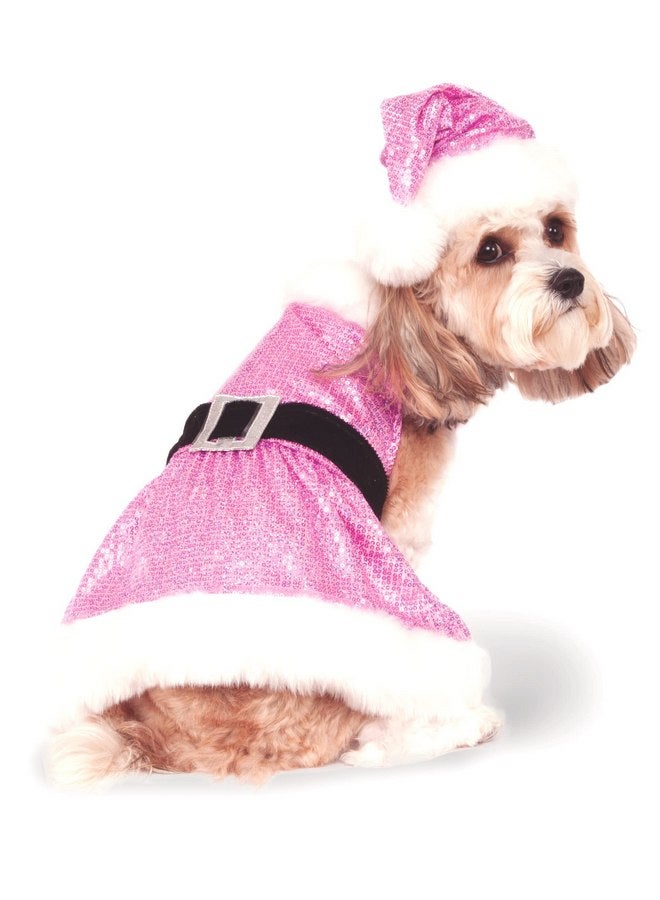 Rubie's Christmas Collection Sequin Mrs. Claus Pet Costume, Small