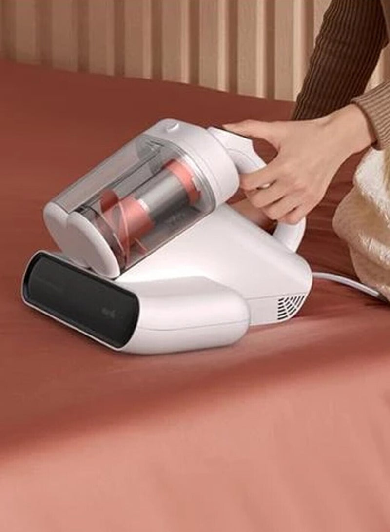 ديرما مكنسة كهربائية لاسلكية CM980W لإزالة عث الغبار: مكنسة كهربائية لاسلكية مزودة بفلتر HEPA وضوء الأشعة فوق البنفسجية وفرشاة دوارة بمحرك وبطارية طويلة الأمد لإزالة عث الغبار والحساسية والسجاد والمناطق التي يصعب الوصول إليها - باللون الأبيض - Image 2