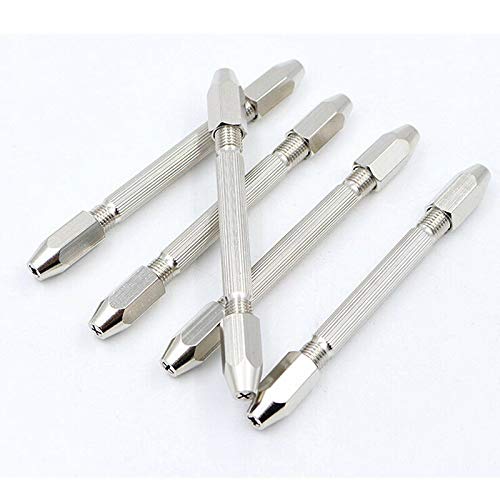 Oscar OSCAR New Mini Spiral Hand Manual Push Drill Chuck Twist Pin Vise Bit Jewelry Craft 3 Inch - Image 1