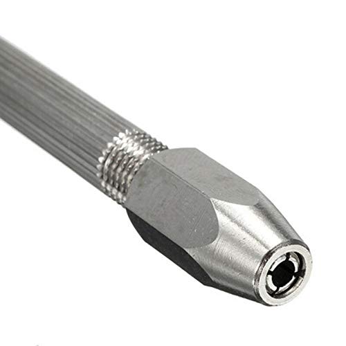 Oscar OSCAR New Mini Spiral Hand Manual Push Drill Chuck Twist Pin Vise Bit Jewelry Craft 3 Inch - Image 4