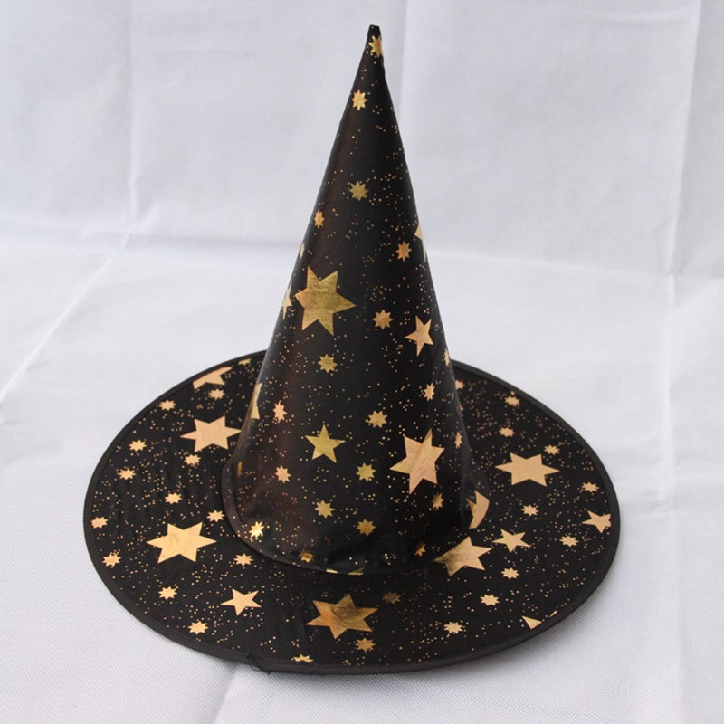 Scary Black Witch Hat Type 8 Durable High-Quality Witch Hat - Comfortable Soft Halloween Costume Hat for Parties Carnivals Cosplay Yard Decorations - Image 5
