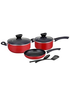 KAWASHI Kawashi 7-Piece Cookware Gift Set | Ramadan Limited-Time Deals Non-Stick Aluminum Cookware Set with Casserole, Fry Pan, Sauce Pan,| Durable Scratch-Resistant Cooking Set  - Image 1