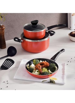 KAWASHI Kawashi 7-Piece Cookware Gift Set | Ramadan Limited-Time Deals Non-Stick Aluminum Cookware Set with Casserole, Fry Pan, Sauce Pan,| Durable Scratch-Resistant Cooking Set  - Image 3