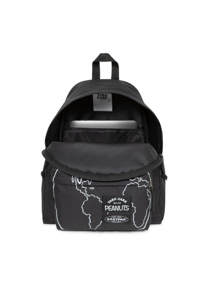 EASTPAK Day Pak'R Peanuts Placed Medium Backpack With Bottle Holder And Laptop Sleeve  - Image 2