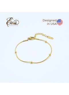 Tiny Dot Gold Bracelet | Stainless Steel | 18K Gold Plated - pzsku/ZAC7D4137E796D34B137EZ/45/_/1736407715/159e664d-456f-4c4a-abf2-8b87e5ec0f11