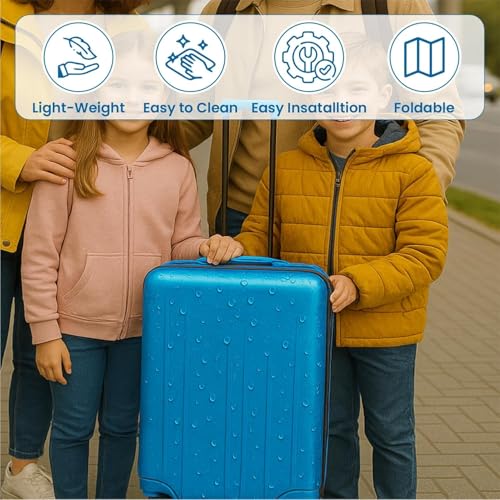 HOMIFLY Set of 1 Trolley Bag Cover/Suitcase Bag Cover/Waterproof Dustproof Luggage/Zippered Clear PVC Suitcase Covers Protectors - (24 inch) - Image 5