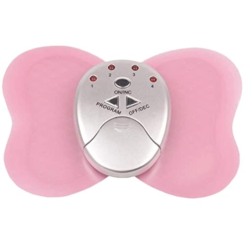 Concepta Muscle Massager Butterfly Design Body Electronic ABS Belly Arm Trainer Stimulator Therapy Massage Slimming Losing Weight 4 Led Lights Display,for Blood Circulation, Battery Powered (Multicolor) - Image 1