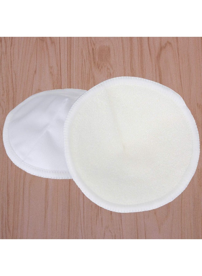 Pinowu Nursing Breast Pads with Laundry Bag (12pcs) - Contoured Breastfeeding Nipple Pad (Pastel Touch, 4.5 inch) - Image 2