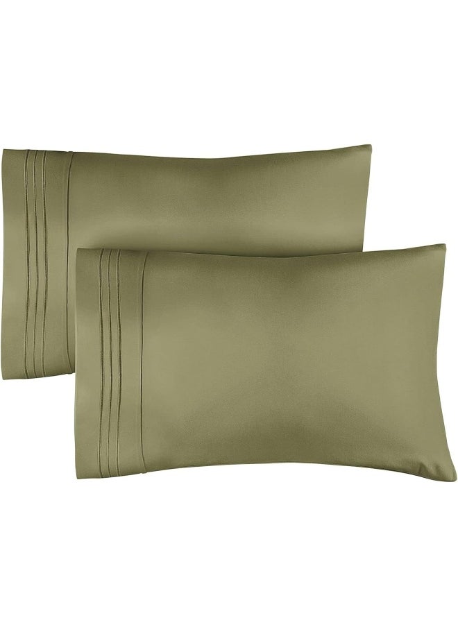 CGK Unlimited - CGK Unlimited King Size Pillow Cases Set of 2 - Image 1
