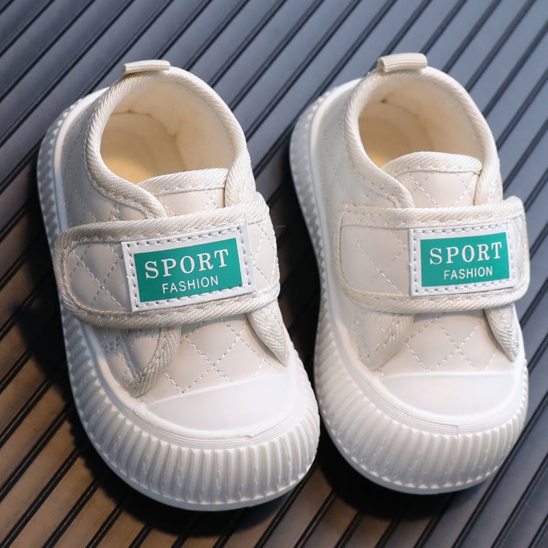 2024 Children'S Board Shoes 1-3-6 Toddler Shoes Fleece-Lined Warm Girls Cotton Shoes Baby Fragrant Wind Canvas Shoes - Image 1